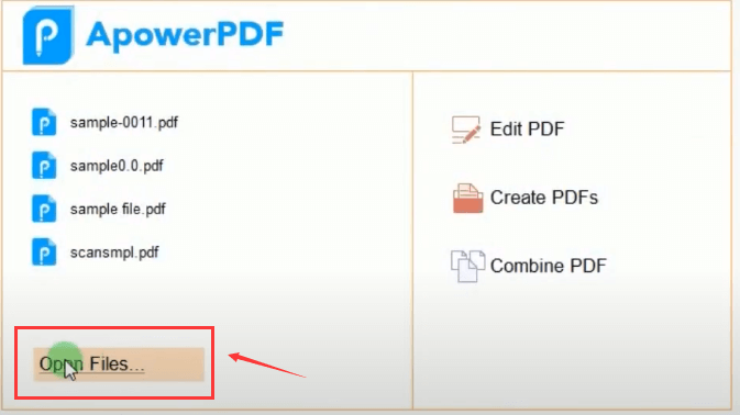 ApowerPDF打開文件